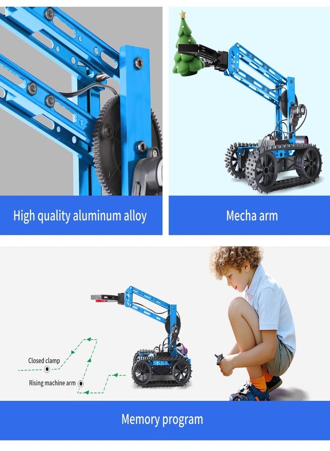 VANLINNY Robotic Arm Kit, Robot Kit for Kids Age 8+,STEM Building Toys 4-DOF Electronic Programming DIY Robots for Boys and Girls, Educational Science Projects,Cool Xmas Birthday Gifts for Kids. - Image 3